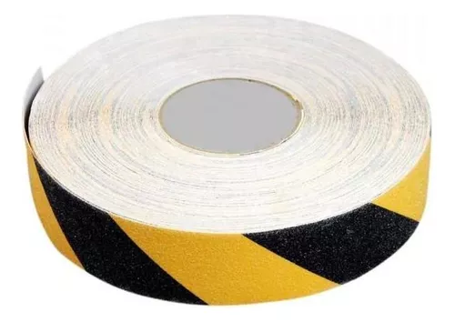 Fita Antiderrapante Zebrada Amarelo Preto 48mm X 30 Metros